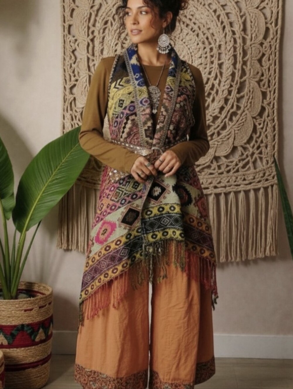 Boho Drapery Style Duster